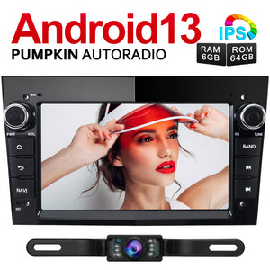 Pumpkin Upgraded 7 Inch 2 Din Android 11 Car Radio for Opel Corsa Meriva Astra with Navi Bluetooth (2GB+32GB)