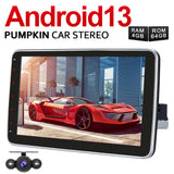 Pumpkin 1 Din Android 13 Autoradio mit Eingebautem Carplay Bluetooth Navi Kamera WIFI (4GB+64GB)