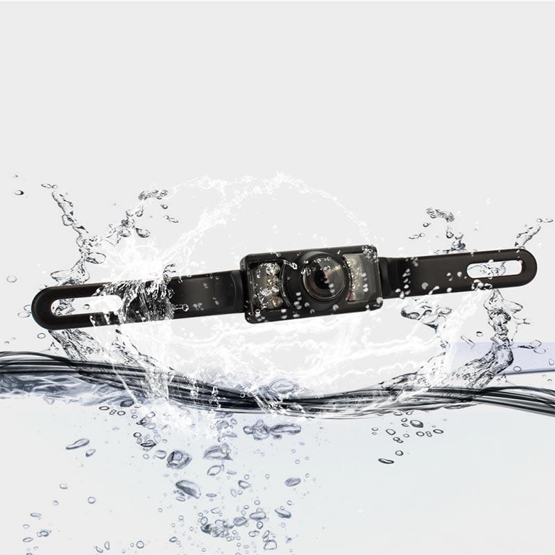 Kfz-Kennzeichen Auto Rückansicht Weitwinkel Reverse Night Vision Backup-Kamera mit langlebigem Metall Material / CMOS / wasserdicht / Markierungslinien / stoßfest