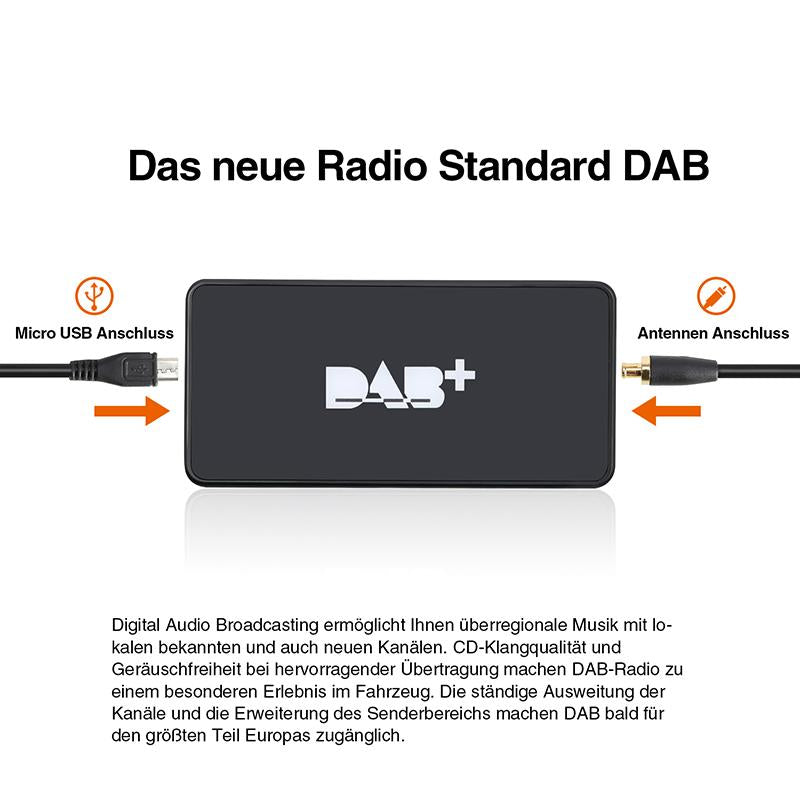 Pumpkin External DAB+ Digital Radio Tuner für Android Autoradio