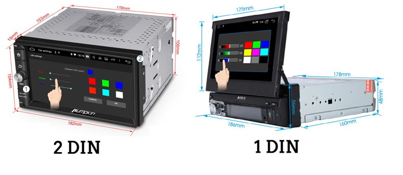 The differences between 1 DIN and 2 DIN car radio