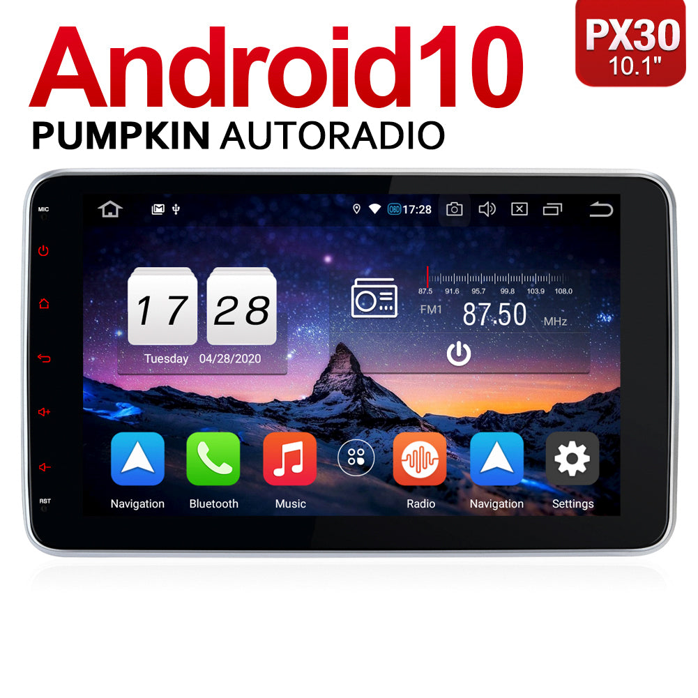 Vidéo Youtube sur l'installation et le fonctionnement - Autoradio Pumpkin 10,1 pouces Din 1 Android 10 