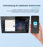 Pumpkin Opel Corsa Meriva Astra Android 13 Carplay Autoradio mit 7 Zoll 2 Din Touchscreen Radio mit Navi Bluetooth Kamera (6GB+64GB)