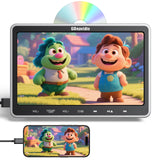 10,1-Zoll-Auto-DVD-Player für Kinder mit HDMI-Eingang, DVD-Player für die Kopfstütze mit Halterung, USB-/TF-Unterstützung, AV-Ein-/Ausgang, regionenfrei, Last Memory | Unterhaltung für lange Autofahrten