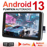 【Remise spéciale】 Autoradio Pumpkin Radio Update 2 Din 10,1" Android 12 avec Carplay Bluetooth Navi intégré, prend en charge DAB + WIFI 4G USB SD OBD2 DSP