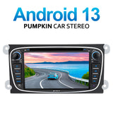 Pumpkin Android 13 Ford Focus MK2 Mondeo MK4 car radio with navigation CD player Bluetooth