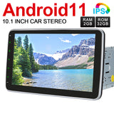 Autoradio universel Android 11 Pumpkin 2 Din avec écran IPS 10,1 pouces 1280 x 720 et navigation, Bluetooth Mirrorlink (2 Go + 32 Go)