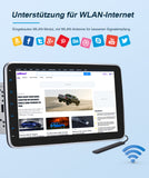 Autoradio Pumpkin 2 Din Android 12 avec écran 10,1 pouces et caméra, prend en charge DAB + Carplay Android Auto (4 Go + 64 Go)