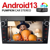 Pumpkin Android 13 Car Radio Navi Opel for Corsa D Astra H Zafira B Meriva A, Vectra C with Bluetooth CD Player 