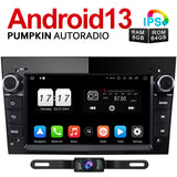 Pumpkin 7 Zoll 2 Din Android 13 Autoradio für Opel Corsa Meriva Astra mit Navi, Bluetooth, CD Player, Kamera