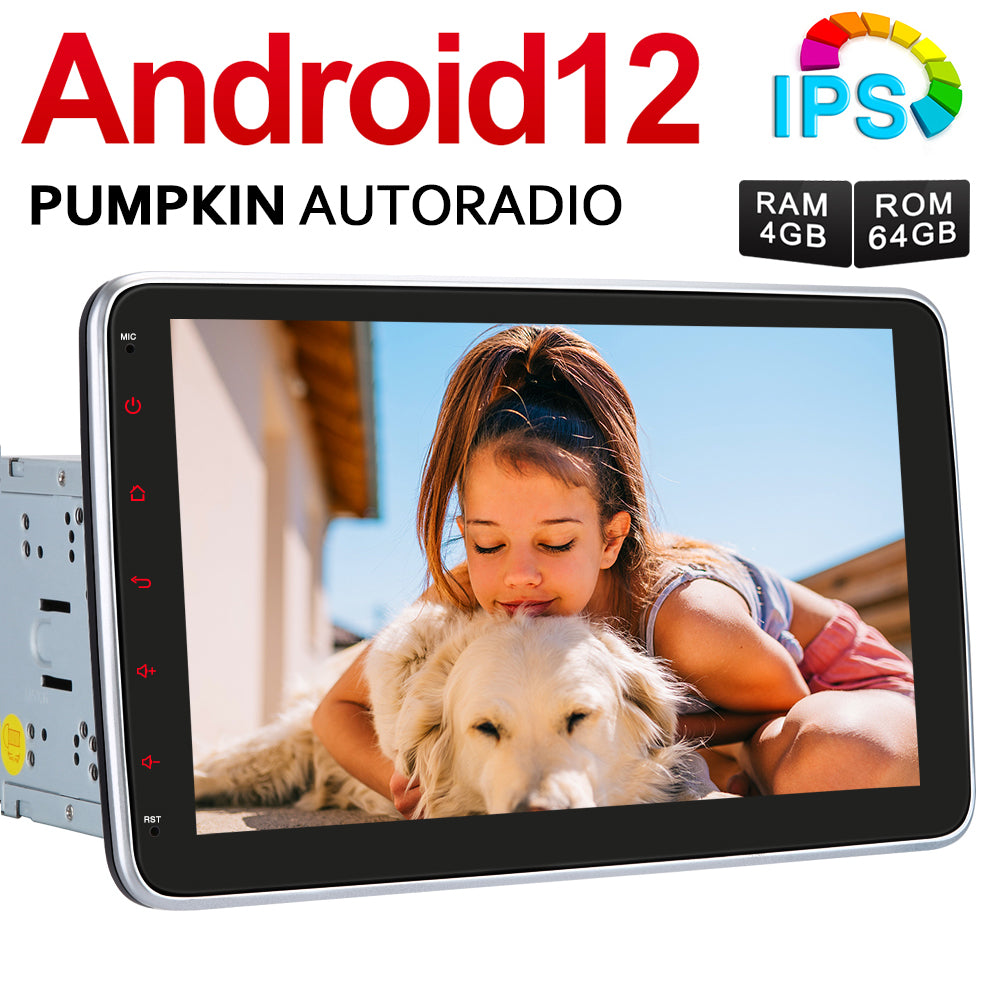 Pumpkin 10.1 Android 12 Autoradio mit Bluetooth und Großer Bildschirm –  PumpkinDE