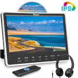 12 Inch Screen Car DVD Player With Headphone Slot In Disc Type Headrest DVD Player Monitor with HDMI Memory USB AV In/Out 12V 