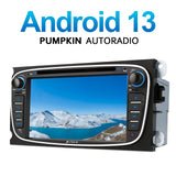 Pumpkin Android 13 Ford Focus MK2 Mondeo MK4 Autoradio mit Navi CD Player Bluetooth