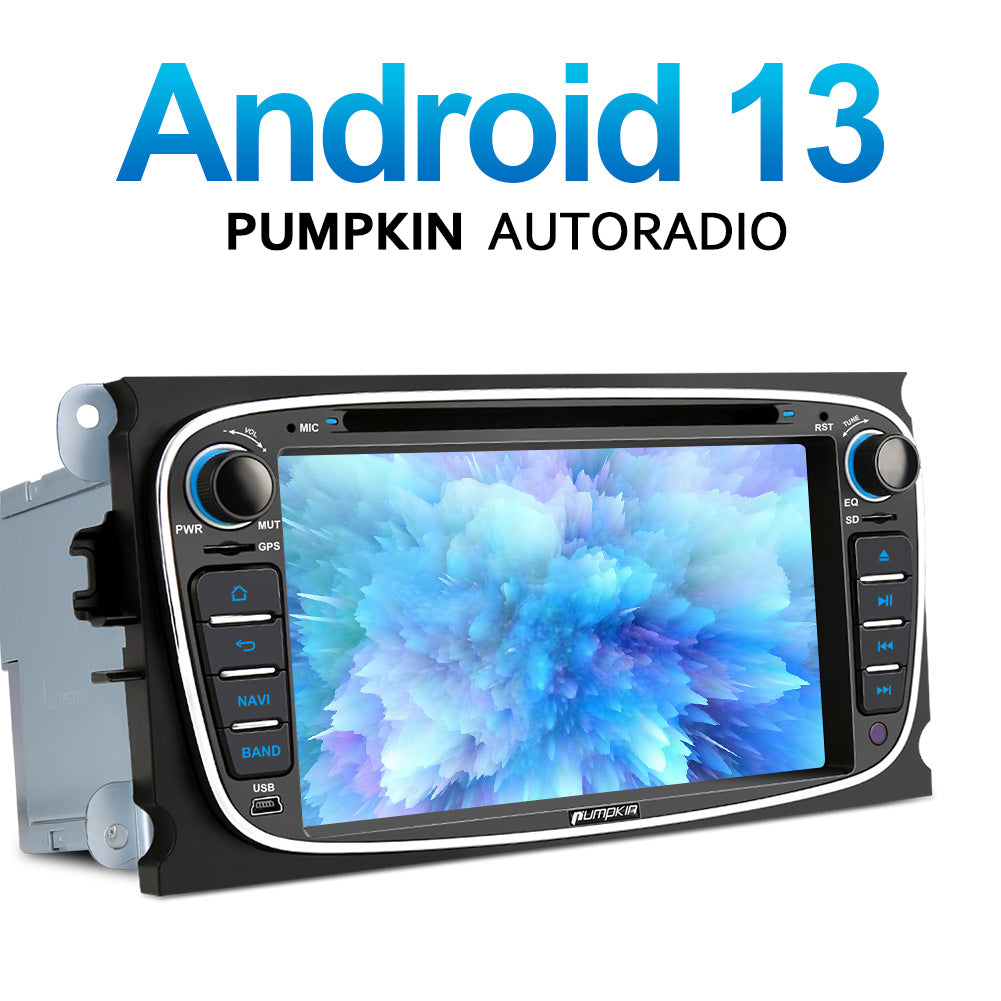 Pumpkin Android 13 Ford Focus MK2 Mondeo MK4 Autoradio mit Navi CD Player Bluetooth