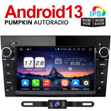 Pumpkin 7 Zoll 2 Din Android 13 Autoradio für Opel Corsa Meriva Astra mit Navi, Bluetooth, CD Player, Kamera