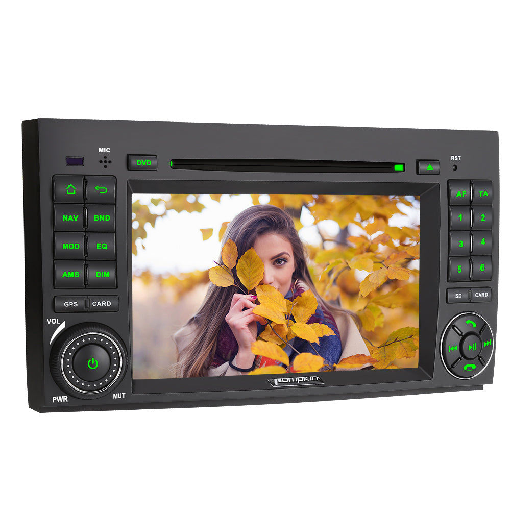 Pumpkin 2 Din Android 11 Mercedes Autoradio Lecteur DVD de Voiture pour W169 W245 W639 W906 Benz Classe A/Classe B/Vito (2 Go + 32 Go)