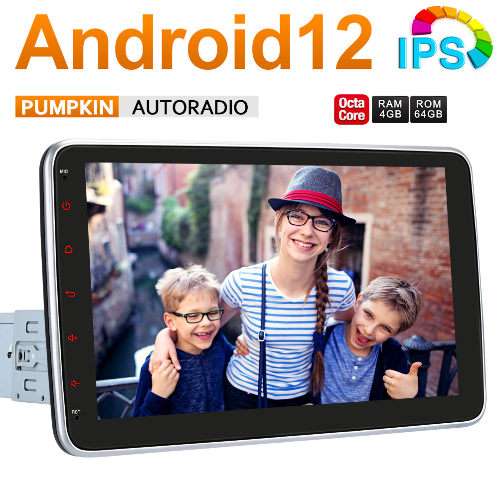 Pumpkin 1 Din Android 12 Autoradio mit Rückfahrkamera Bluetooth Navi –  PumpkinDE