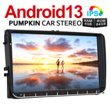 Pumpkin 9 zoll Doppel Din 1280*720 IPS Touchscreen Android 13 Autoradio für VW Golf 5 Golf 6 mit Bluetooth Navi DAB+ Android Auto(4GB+64GB)