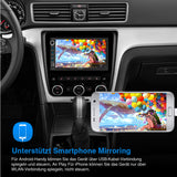 Pumpkin Autoradio 7 Zoll Touch Screen Doppel DIN Eingebautes DAB Android 11 Radio mit Kamera USB SD Phonelink
