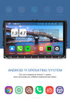 Pumpkin AA0729B - Doppel Din 9 Zoll Touchscreen VW Quad-core Android 11 Autoradio mit Kamera