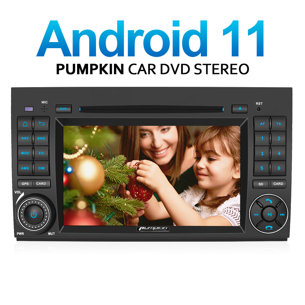 Pumpkin Din 1 Android 11 Autoradio mit kamera Navi Bluetooth