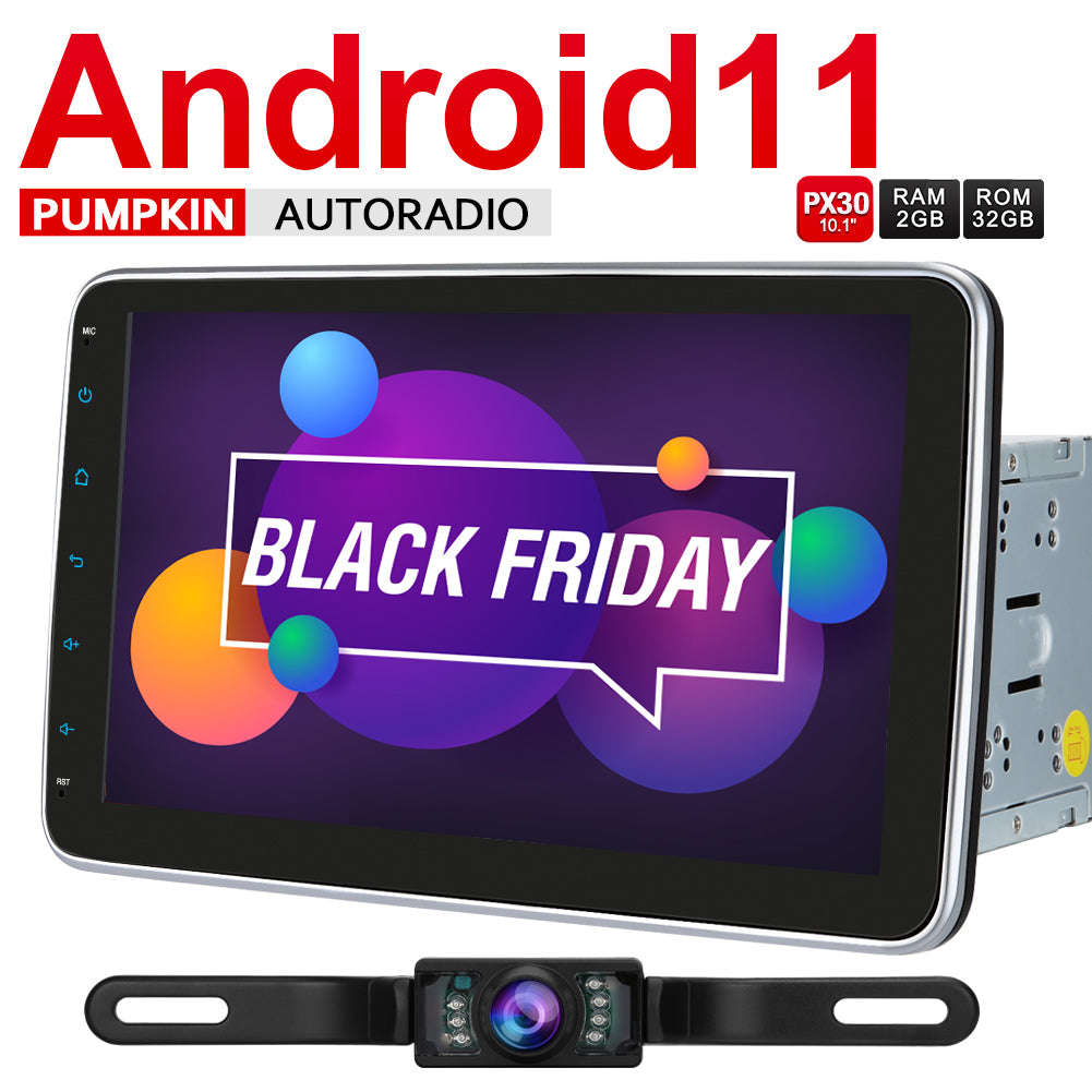 Pumpkin 10.1 Android 12 Autoradio mit Bluetooth und Großer