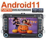 【Sonderangebot】Pumpkin VW 7 Zoll Android 11 Radio für VW T5 Golf 5 Golf 6 RCD 310 mit Navi CD Player (2GB+32GB)