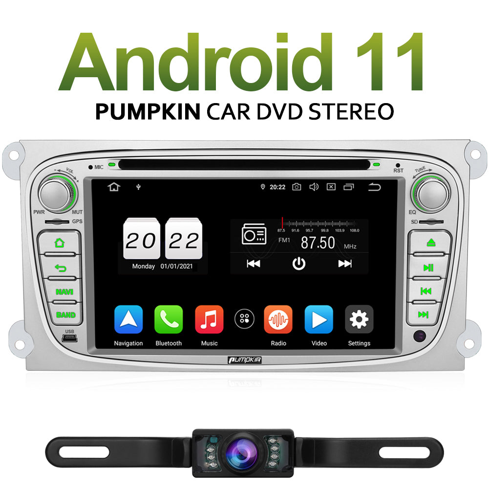 Pumpkin Android 11 Autoradio für Ford Focus MK2 /Mondeo MK4 – PumpkinDE