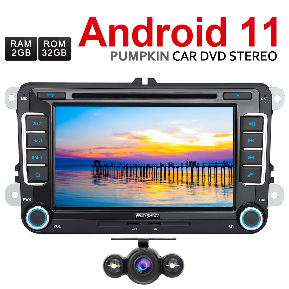 Pumpkin Android 11 Autoradio Volkswagen Tiguan Golf 5 RCD 310 mit Navi –  PumpkinDE