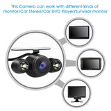 Caméra de recul CMOS inversée grand Angle pour voiture, Vision nocturne LED, étanche, lignes de marquage, antichoc